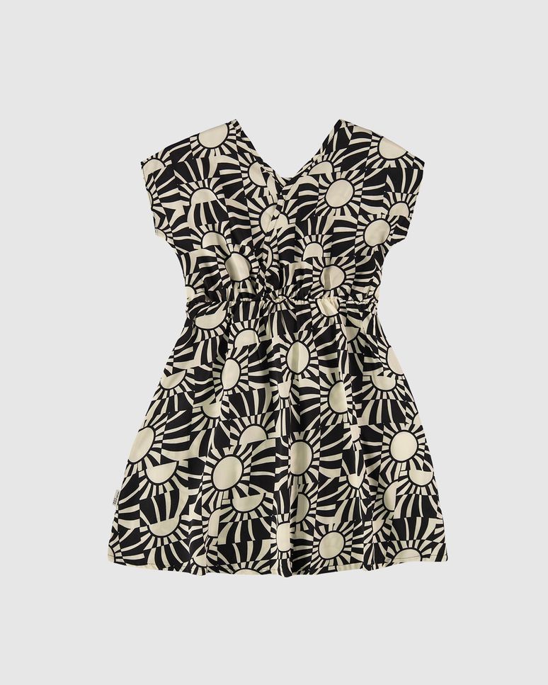 Vestido Infantil Amarração Frontal Em Viscose Malwee Kids