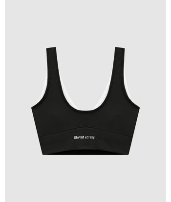 Top Regata Esportivo Decote Franzido Em Malha Com Proteção UV50+ - ENFIM