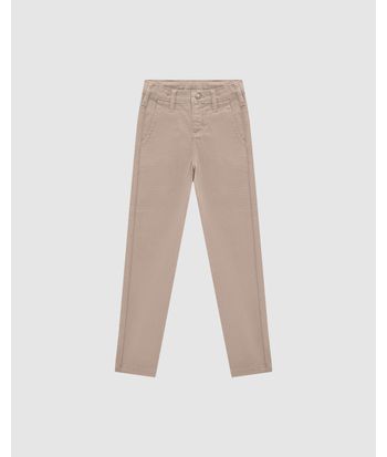 Calça Menino Chino Cintura Média Em Sarja Com Elastano - Carinhoso