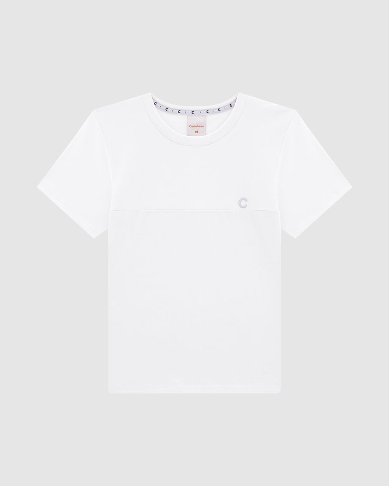 Camiseta Menino Manga Curta Em Algodão Carinhoso