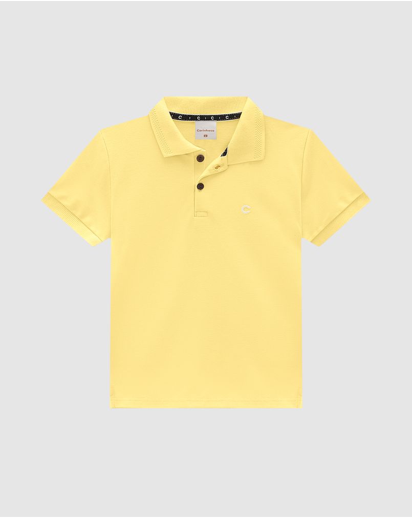 Camisa Polo Infantil em Piquê Premium com Botões e Bordado - Malwee