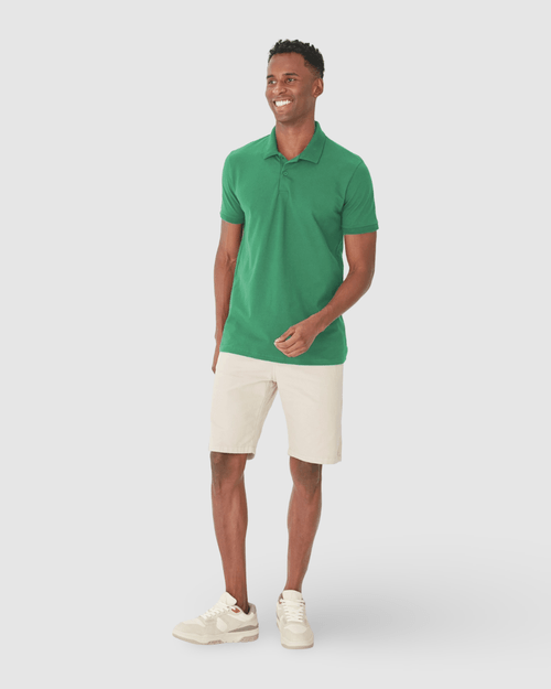 Camisa Polo Básica Masculina Gola Esporte Piquet Stretch