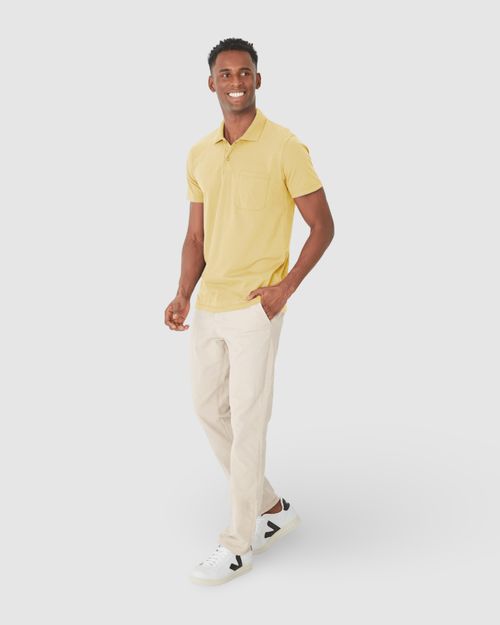 Camisa Polo Básica Masculina Gola Esporte Em Algodão