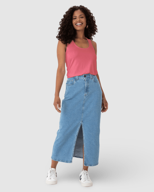 Regata Básica Feminina Decote U Em Viscose Stretch
