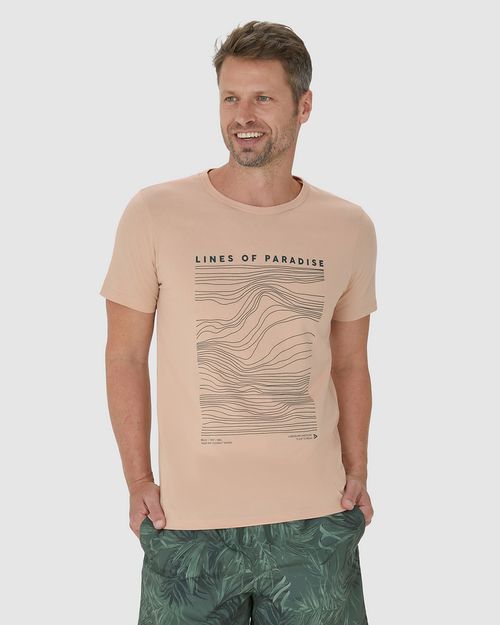 Camiseta Masculina Lines Of Paradise Em Algodão