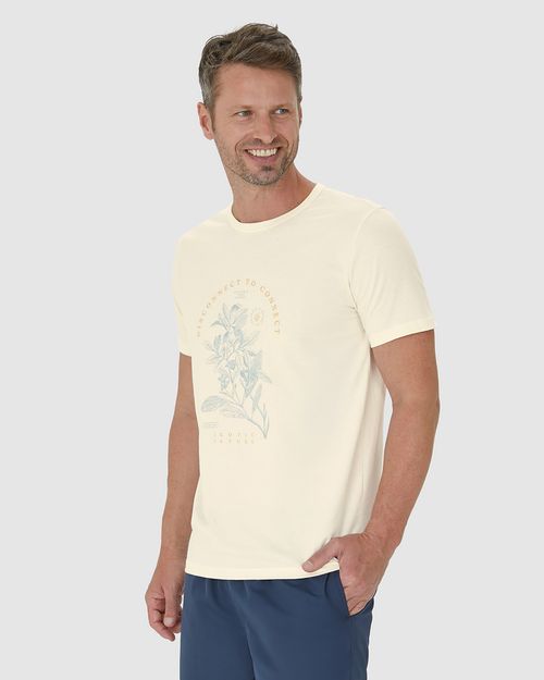Camiseta Masculina Manga Curta Disconnect To Connect Em Algodão