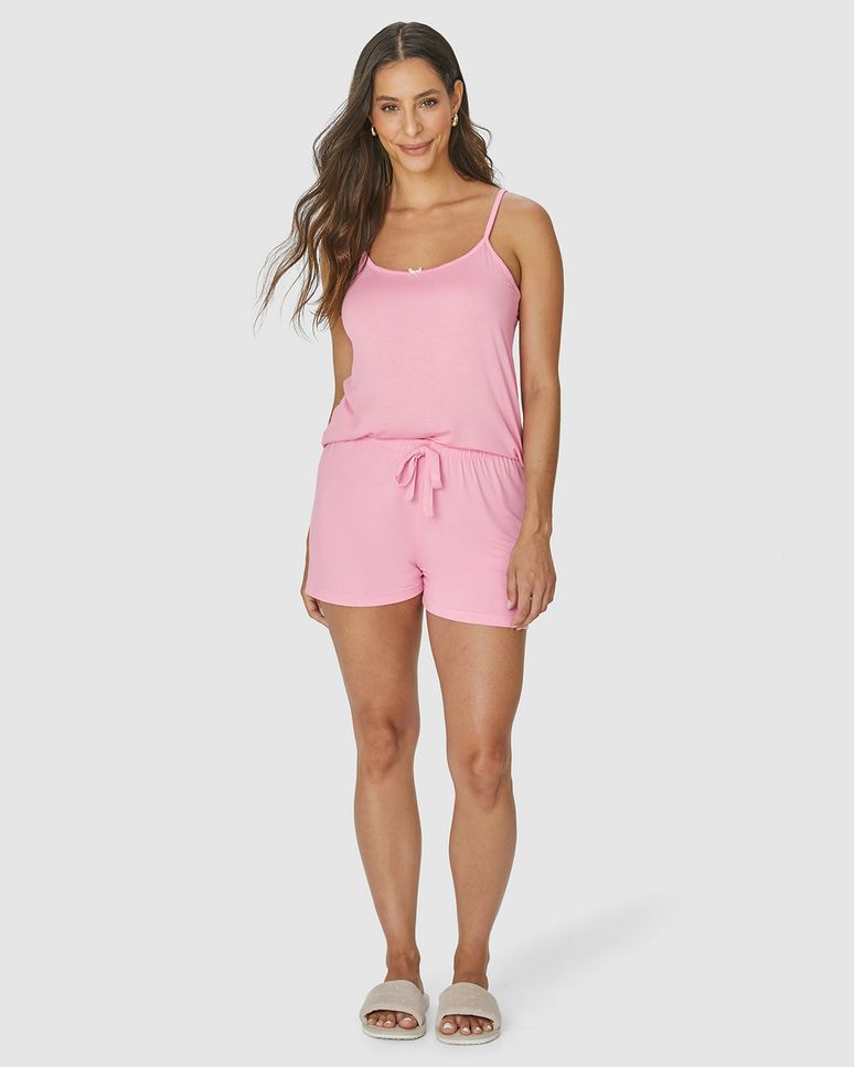 Shorts Feminino De Pijama Em Malha Viscose Stretch