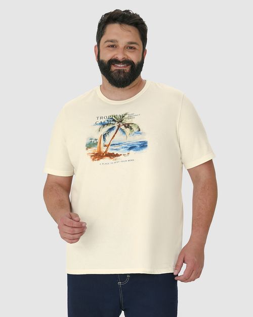 Camiseta Masculina Plus Size A Day To Refresh Em Algodão