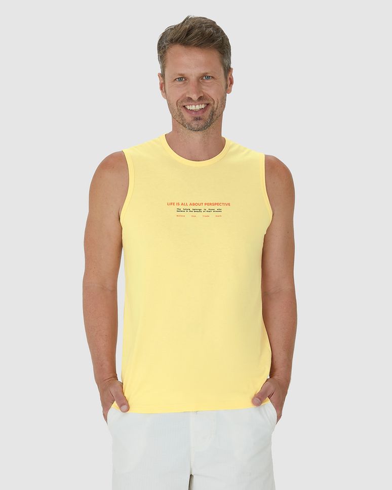 Regata Masculina Perspective Em Algodão