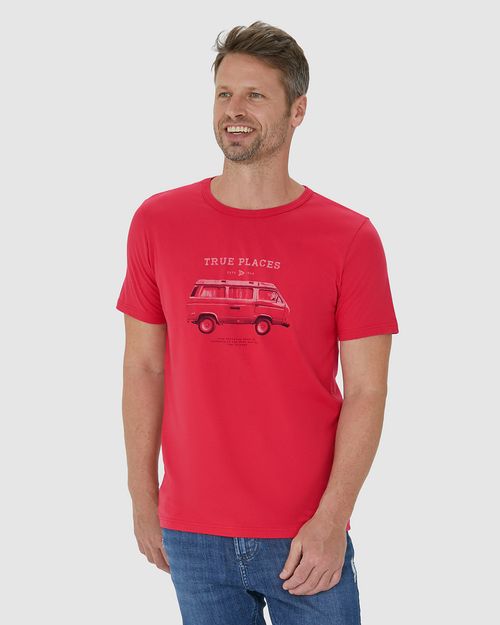 Camiseta Masculina True Places Em Algodão