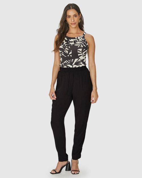 Calça Jogger Feminina Cintura Elástica Em Viscose