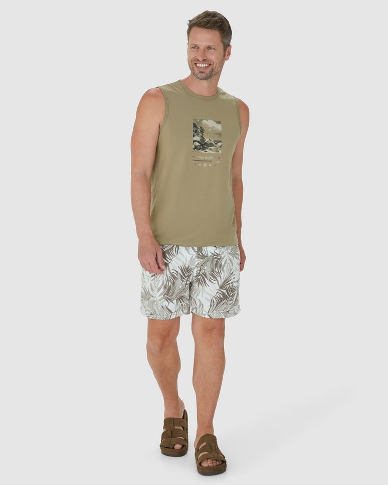 Shorts Masculino Cadarço Funcional Em Microfibra