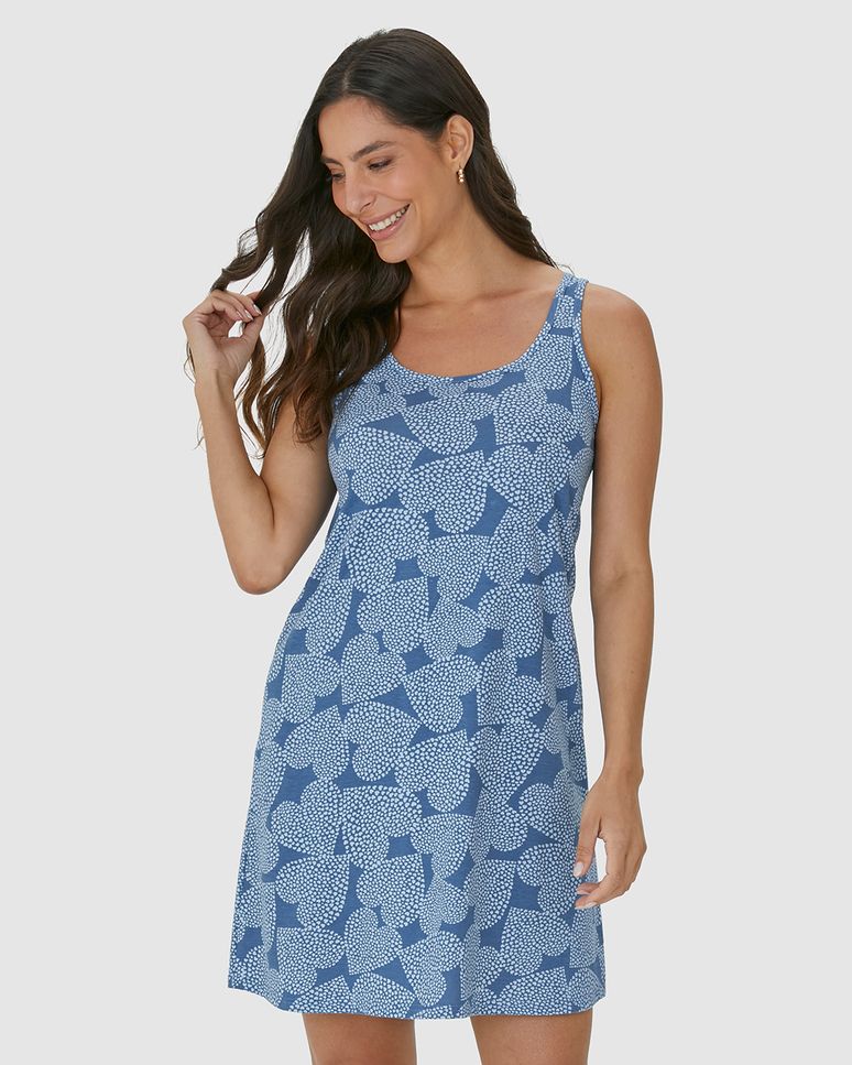 Camisola Feminina Estampa Corações Em Algodão