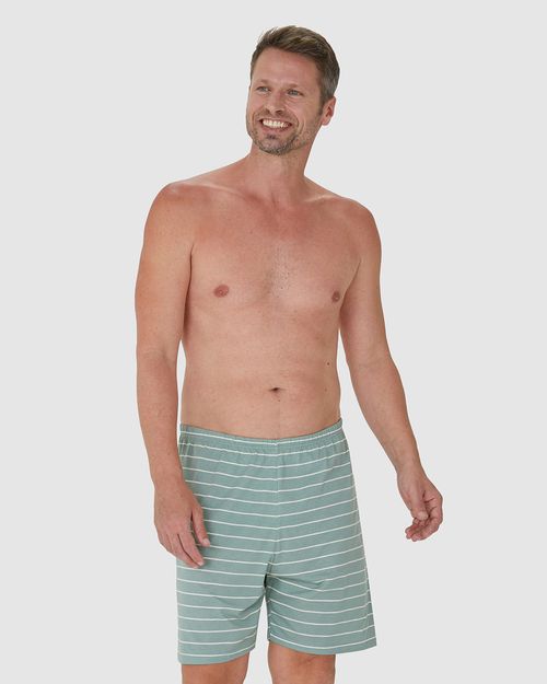 Shorts Pijama Masculino Listrado Em Algodão