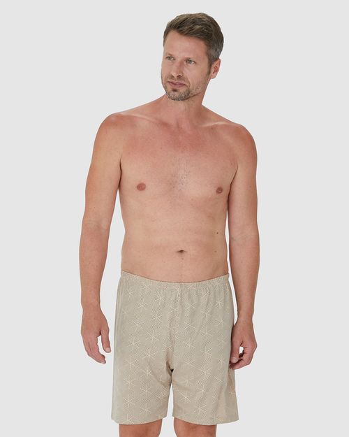 Shorts Pijama Masculino Estampado Em Algodão