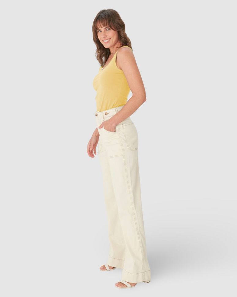 Regata Básica Feminina Decote U Em Algodão