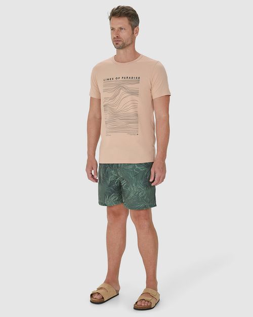 Camiseta Masculina Lines Of Paradise Em Algodão