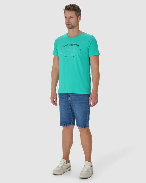 Camiseta Masculina Wait Your Wave Em Algodão