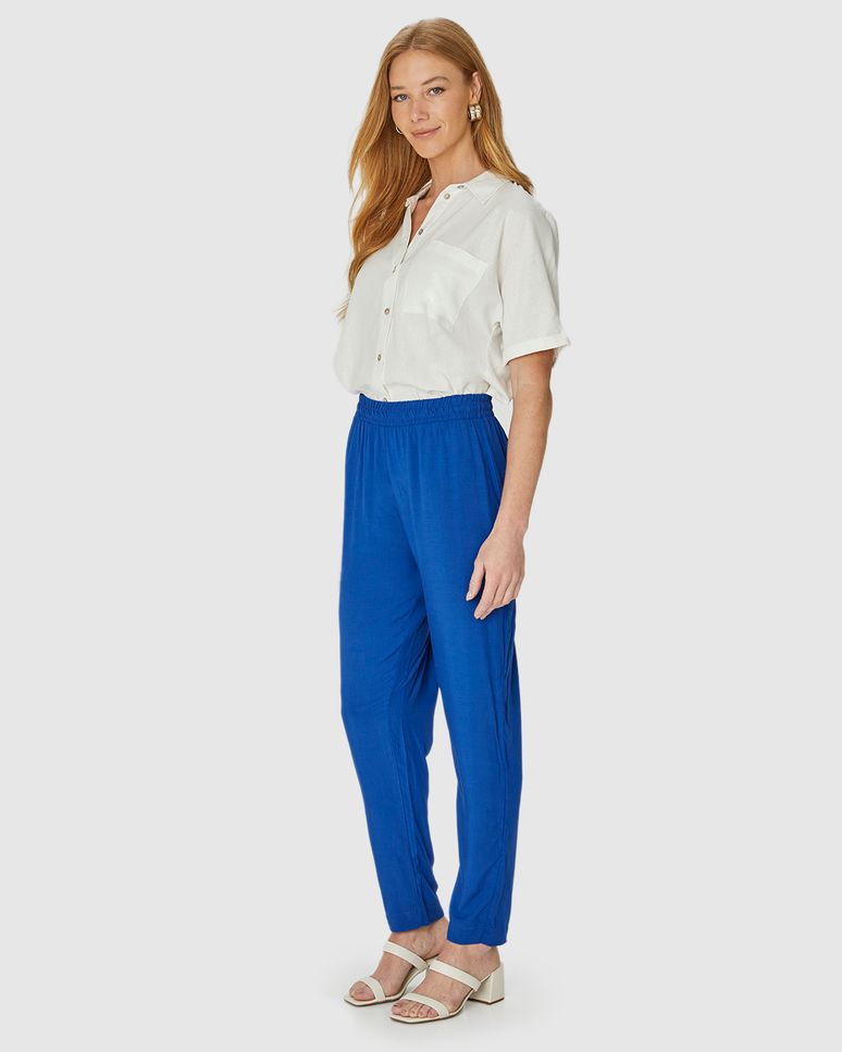 Calça Jogger Feminina Cintura Elástica Em Viscose