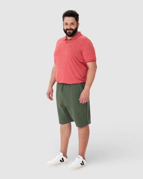 Bermuda Masculina Plus Size Listra Lateral Em Moletom