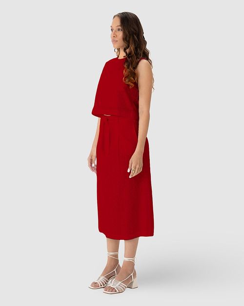Regata Cropped Feminina Em Laise Algodão