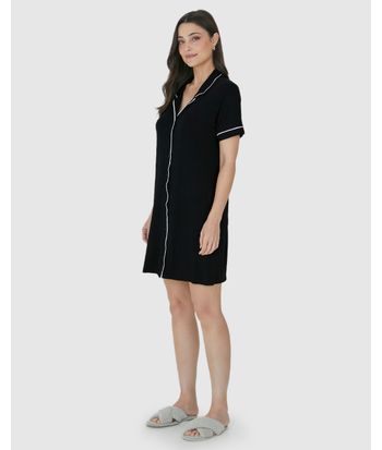 Camisola Americana Feminina Manga Curta Em Viscose Stretch