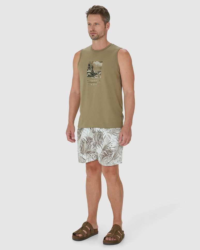 Regata Masculina Time For Me Em Algodão