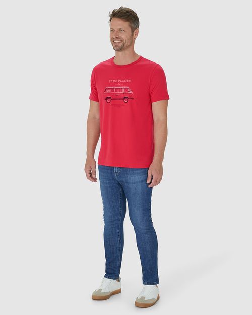 Camiseta Masculina True Places Em Algodão
