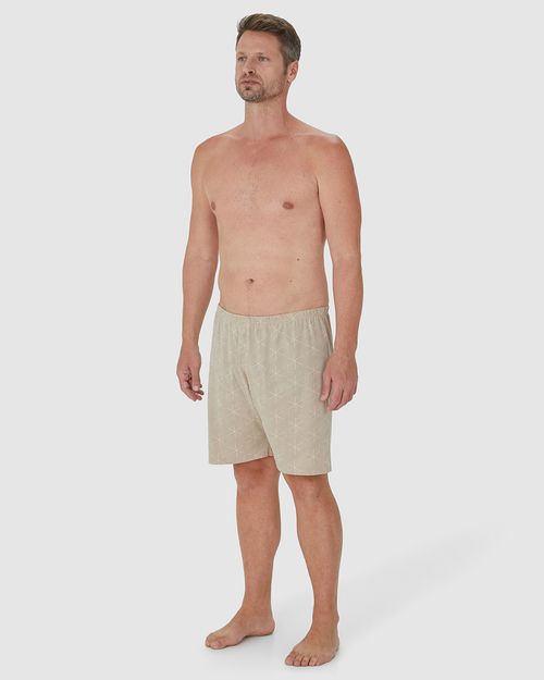 Shorts Pijama Masculino Estampado Em Algodão