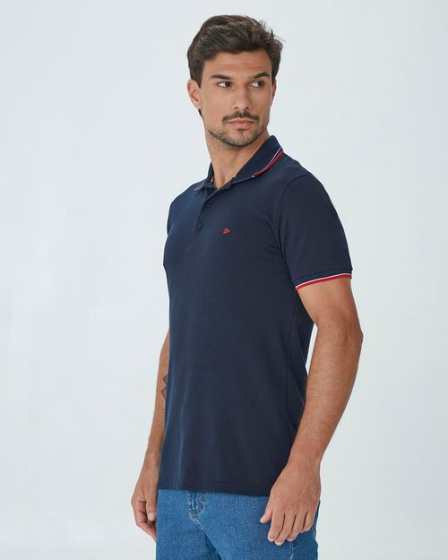 Camisa Polo Básica Masculina Em Piquet Premium
