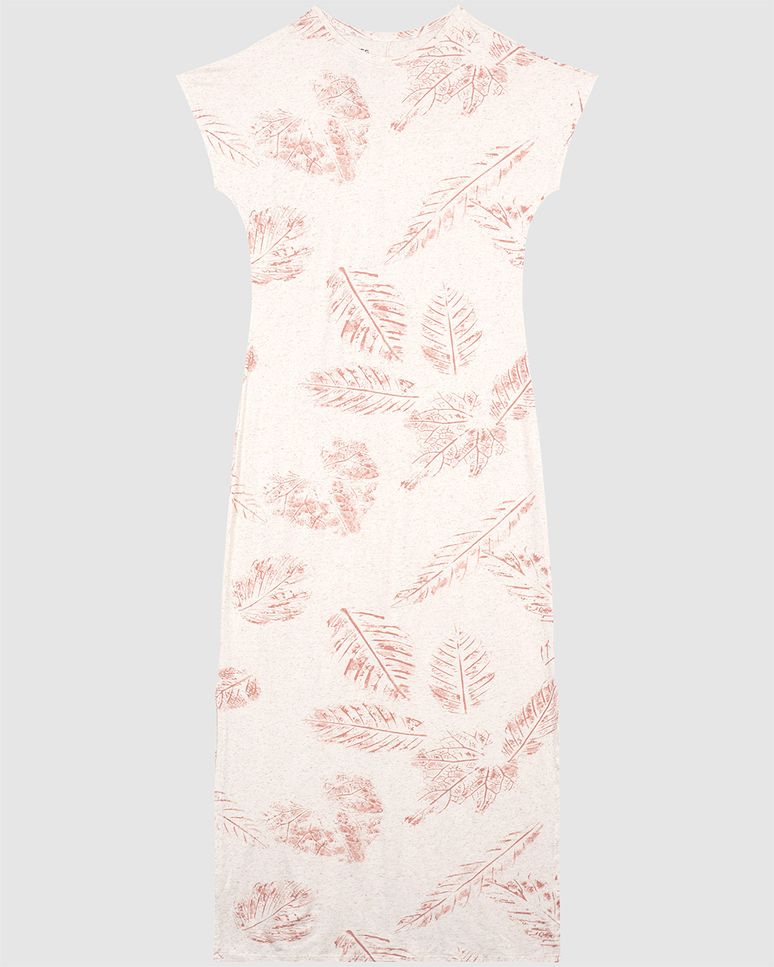 Vestido Midi Feminino Fenda Lateral Em Malha Viscolinho Stretch