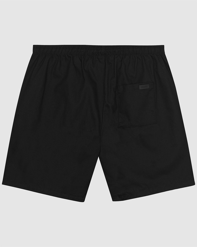 Shorts Masculino Slim Bolso Costas Em Algodão Sarjado