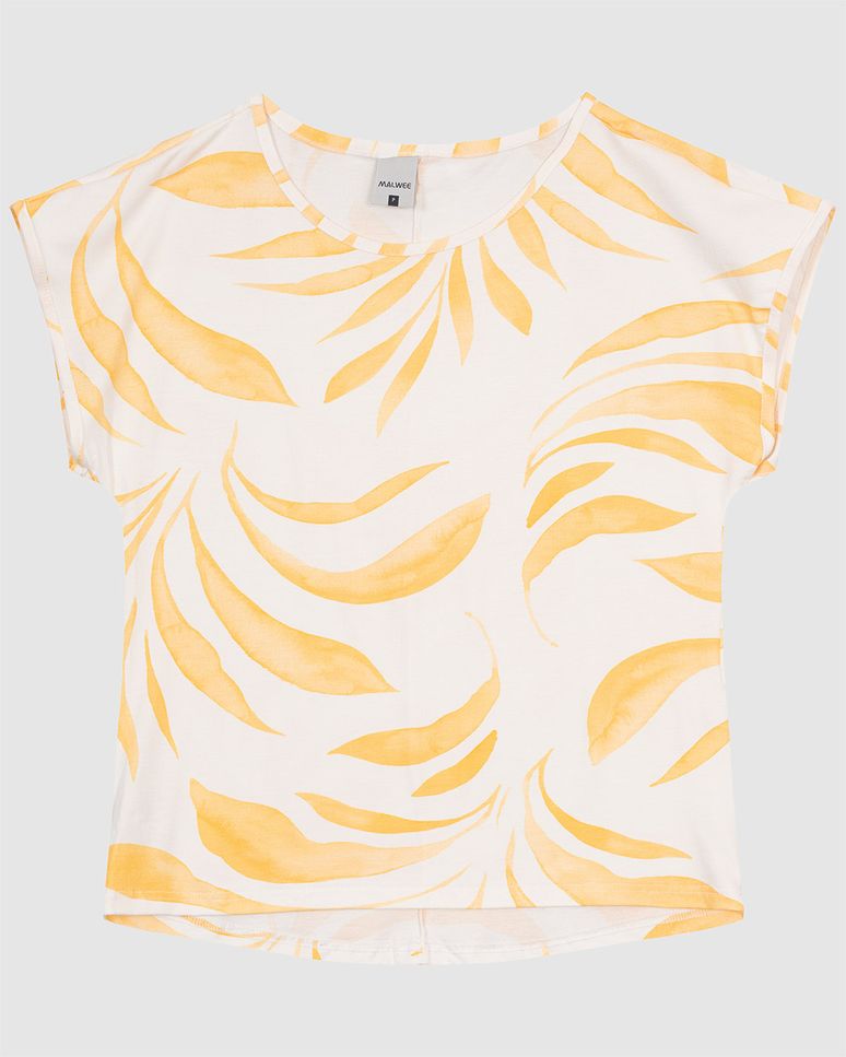 Blusa Feminina Estampada Manga Sem Cava Em Viscose Stretch