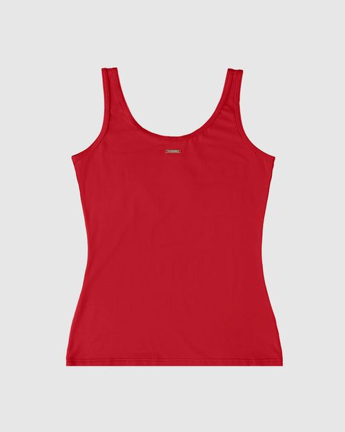 Regata Feminina Decote Redondo Em Viscose Stretch - ENFIM