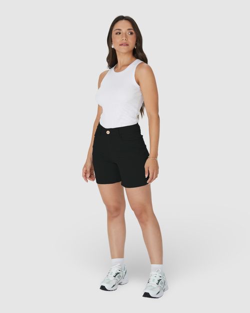 Bermuda Feminina Comfort Em Sarja Com Elastano