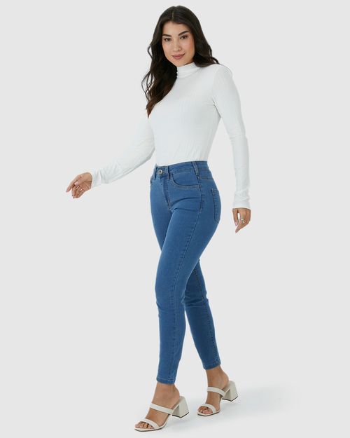 Calça Skinny Feminina Em Flex Jeans