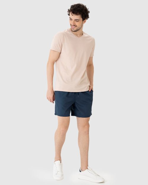 Shorts Masculino Cós Com Cadarço Funcional Em Tafetá