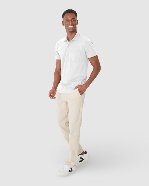 Camisa Polo Básica Masculina Gola Esporte Em Algodão