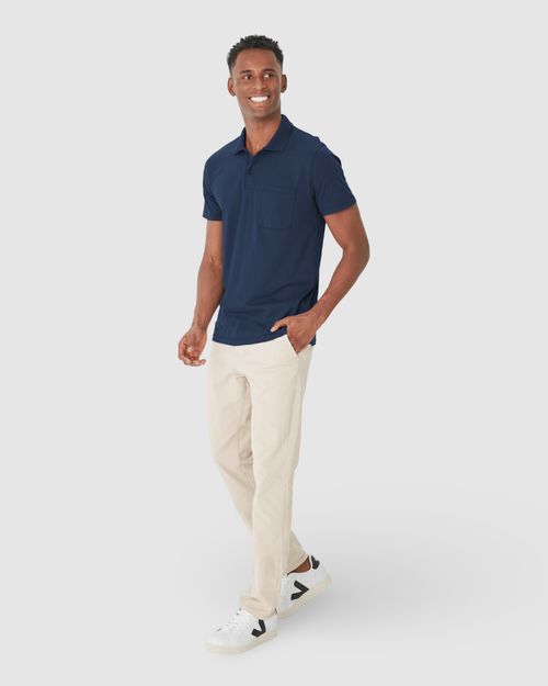 Camisa Polo Básica Masculina Gola Esporte Em Algodão