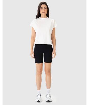 Shorts Básico Feminino Comfort Ajustado Em Algodão