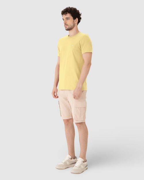 Camiseta Básica Masculina Slim Em Algodão