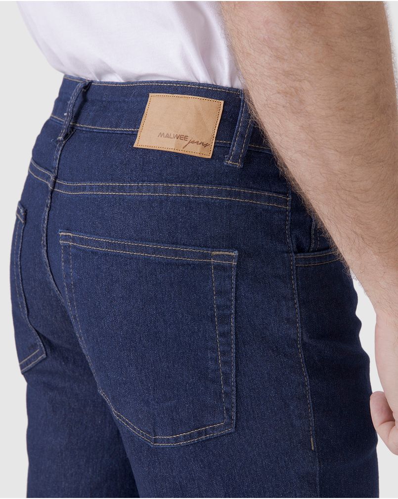 Calça Jeans Masculina Tradicional Sustentável com Poliéster