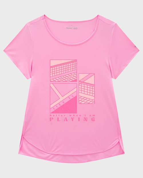 Blusa Feminina Mullet Playing Em Malha Dry E Proteção UV50+ - ENFIM