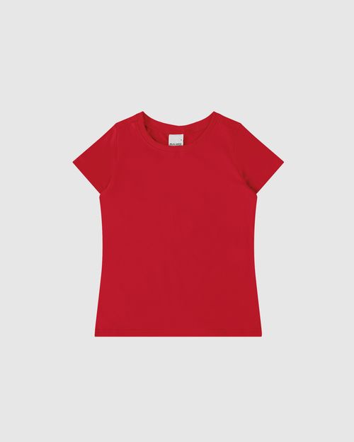 Blusa Infantil Menina Decote Redondo Em Algodão Malwee Kids