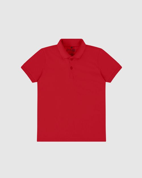 Camisa Polo Infantil Menino Peitilho Frontal Em Algodão Malwee Kids