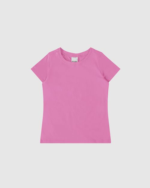Blusa Infantil Menina Decote Redondo Em Algodão Malwee Kids