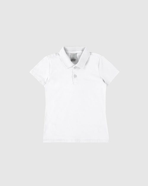 Blusa Polo Infantil Menina Em Algodão Malwee Kids