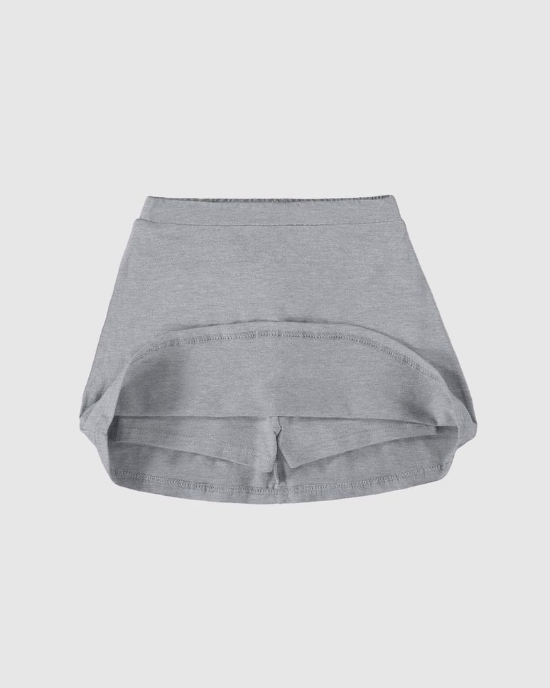 Saia Shorts Infantil Menina Cós Elástico Em Algodão Malwee Kids