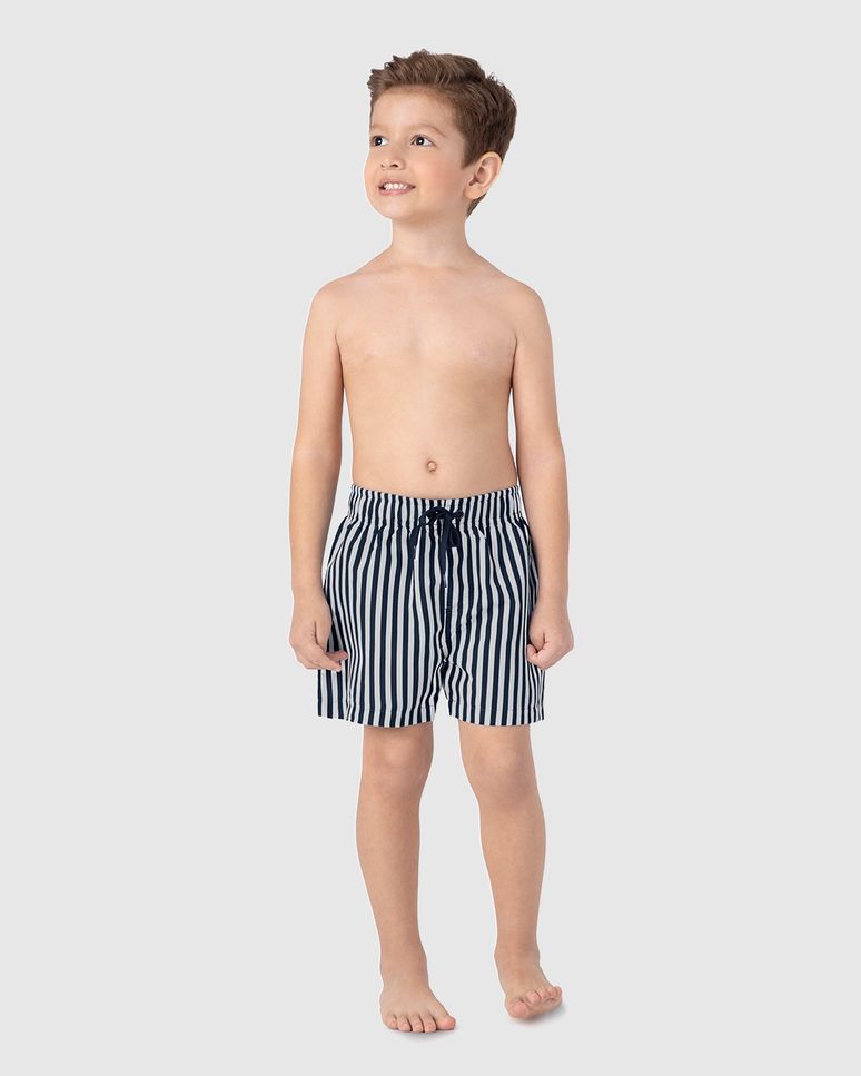 Kit 2 Shorts De Banho Infantil Menino Em Microfibra Malwee Kids