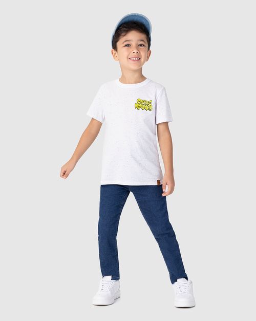 Camiseta Infantil Menino Estampa Frente E Costas Em Malha Botonê Malwee Kids